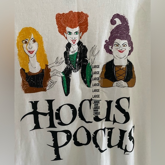 NWT Hocus Pocus Halloween White T-Shirt Size Large - Picture 2 of 4